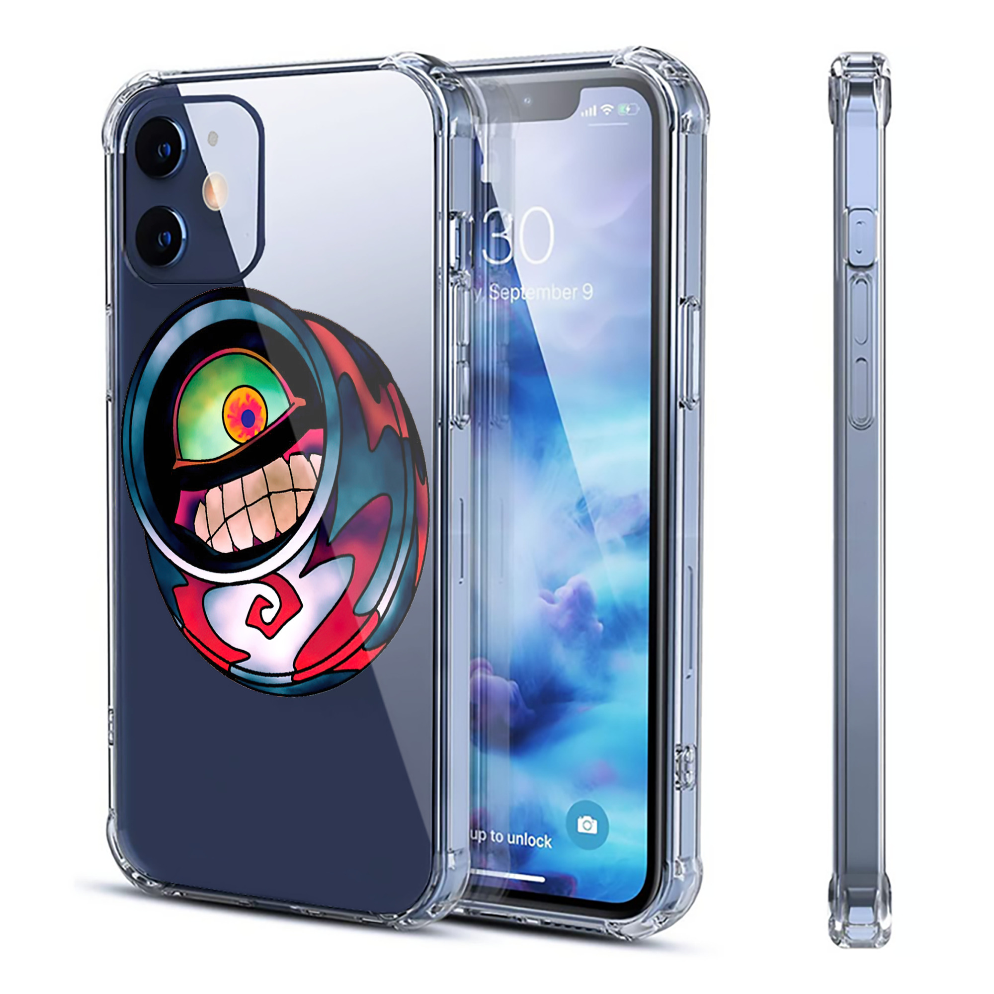 （画像用） 遊☆戯☆王 Yu-Gi-Oh! 【iPhone 12シリーズ対応】透明スマホケース（クリアソフトケース）